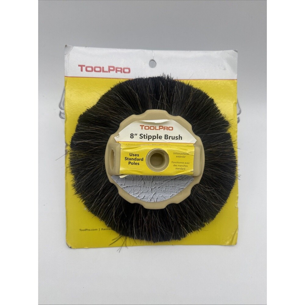 ToolPro 8-Inch Stipple Brush – Professional Texture for Drywall and...